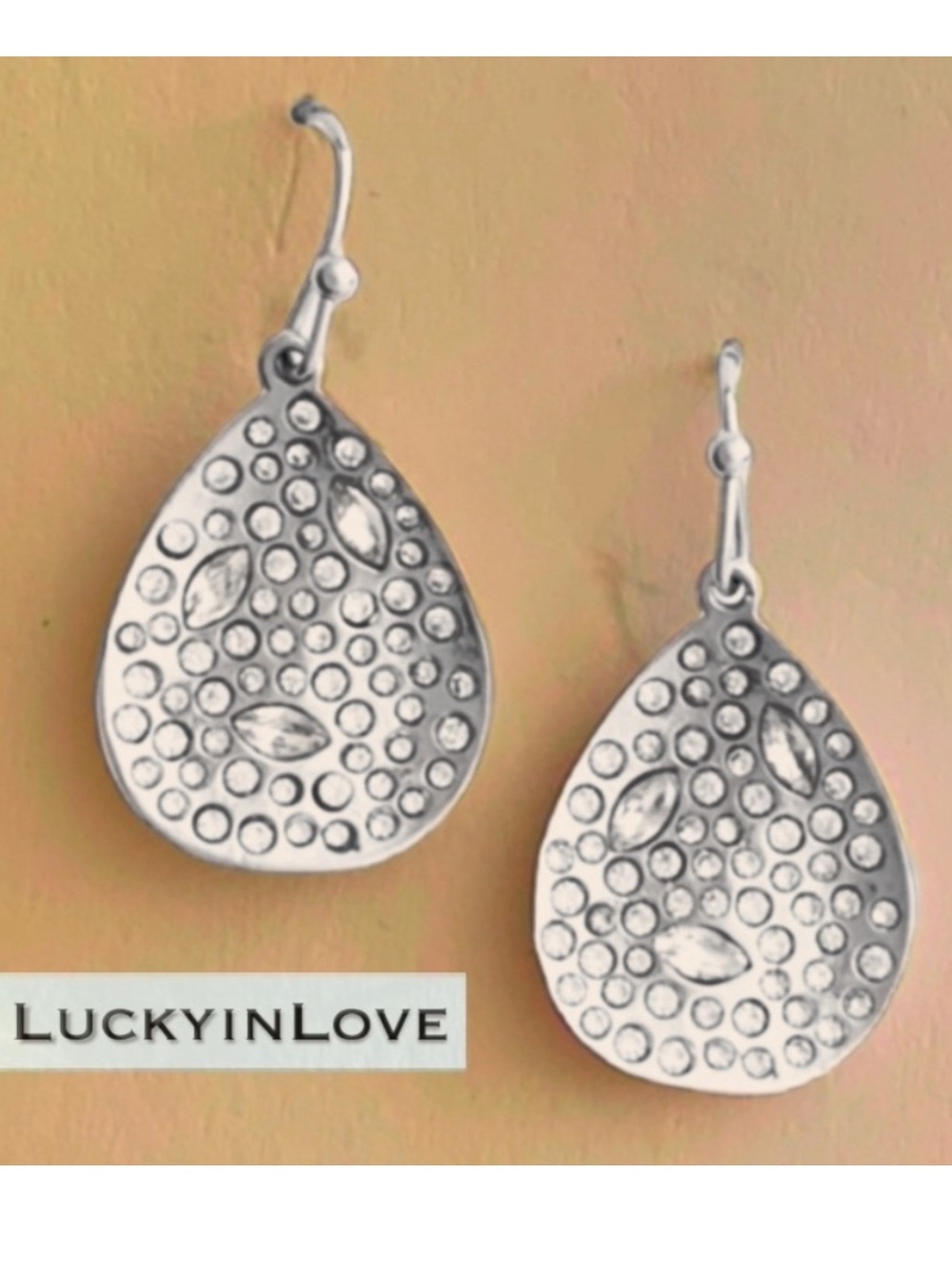 ALEXIS BITTAR• NEW Silver Miss Havisham Sculpted Pavé Crystal Teardrop Earrings